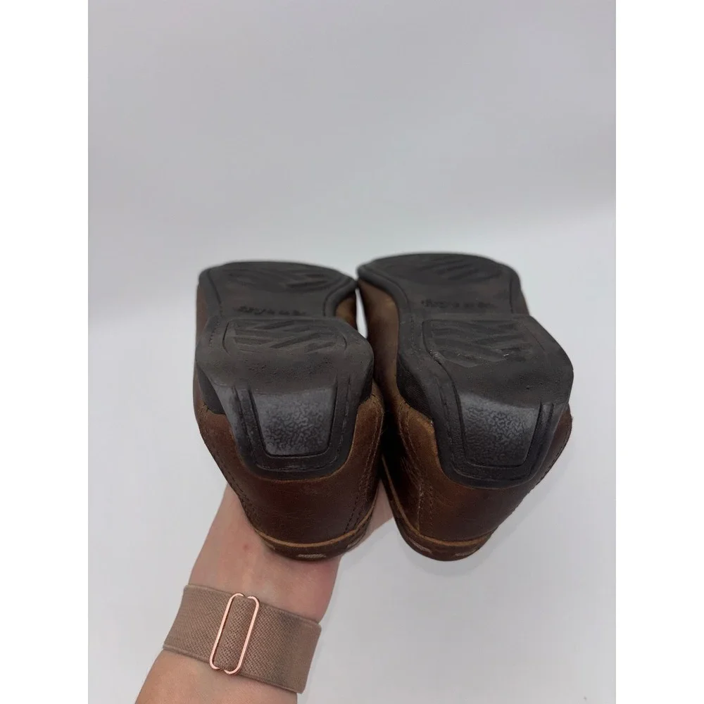 FRYE & CO. Mens Brown Leather Driving Loafers Moc Toe Slip On Shoes‎ Comfort 8.5